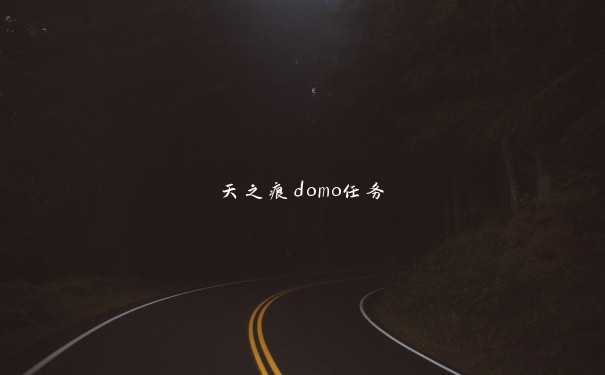 天之痕domo任务