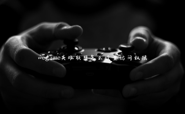 wegame英雄联盟怎么设置访问权限