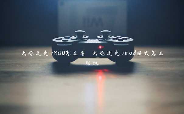 火炬之光2MOD怎么用 火炬之光2mod模式怎么联机