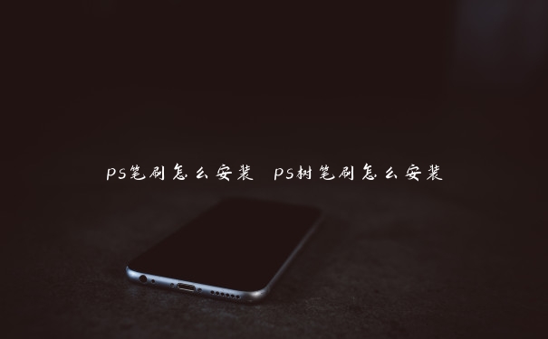 ps笔刷怎么安装 ps树笔刷怎么安装