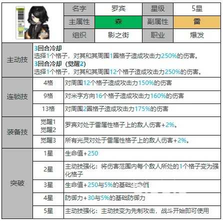 白夜极光罗宾技能