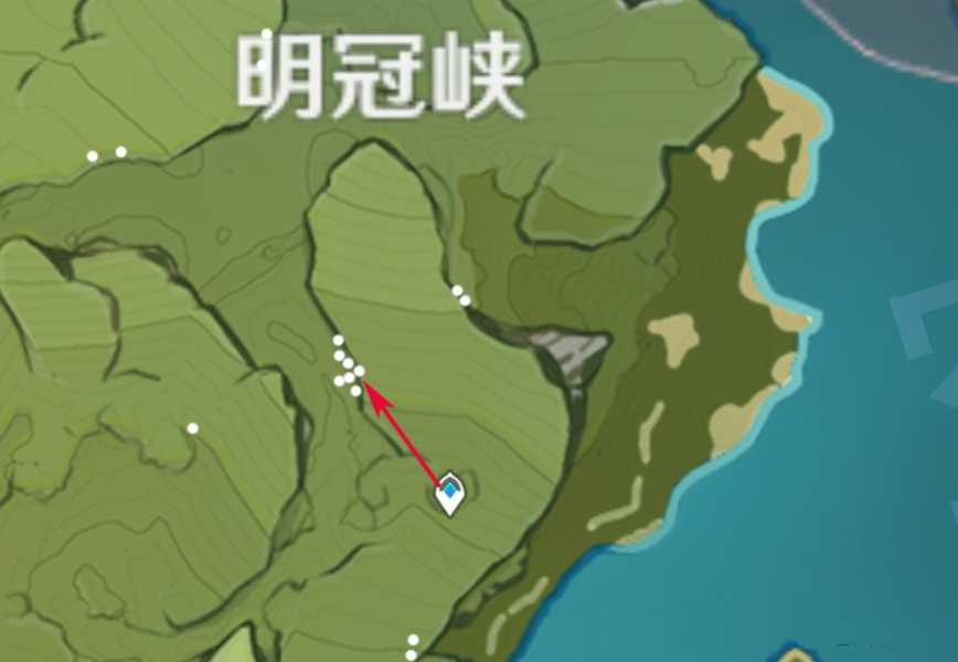 原神明冠峡白铁矿矿点图示