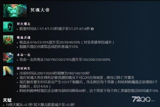 《Dota2》7.33版本冥魂大帝改动汇总